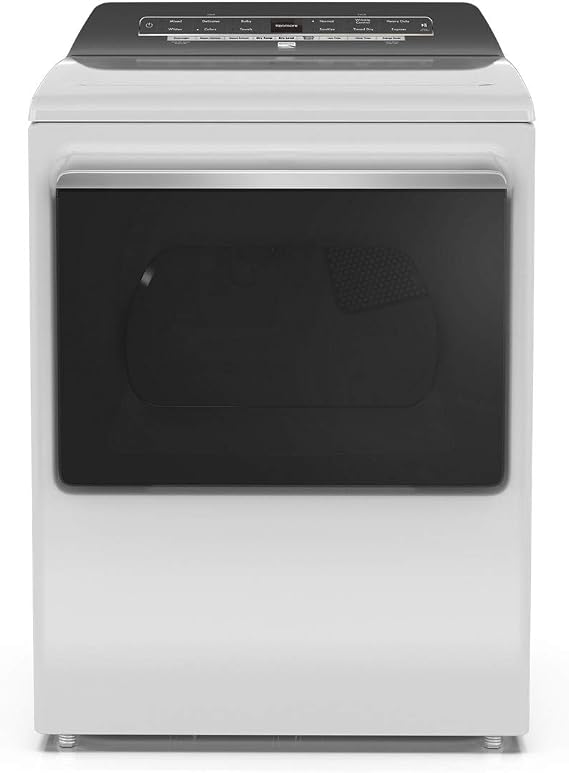 Kenmore 7.4 Cubic Feet Front Load Gas Dryer with Steam Technology, White