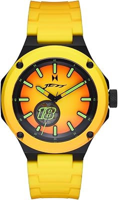 MVMT Raptor Mens Automatic Watch, 46.5mm, Silicone Strap, 100M Water Resistant Gift for Him