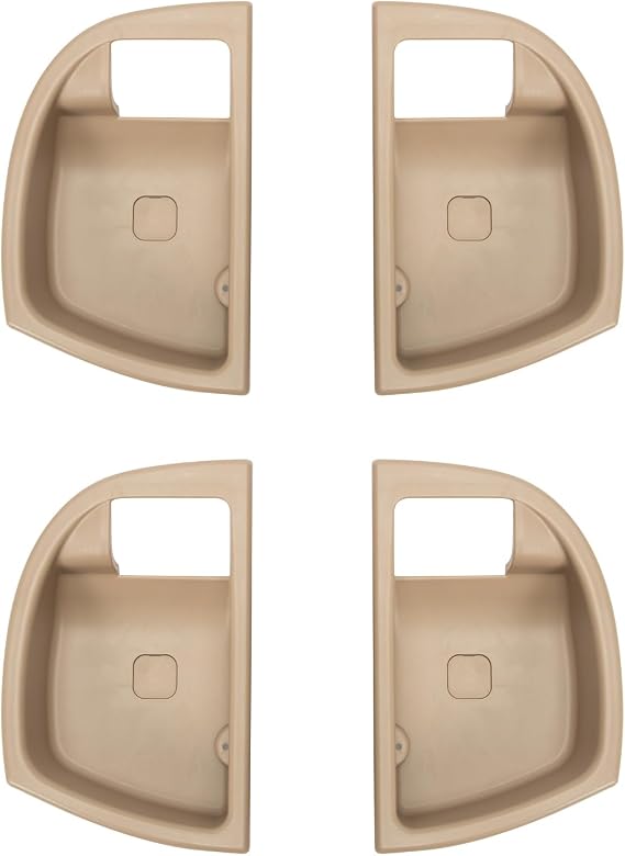 4PCS Inside Interior Door Handle Trim Cover Panel Beige 82611-2B000 Fit for Hyundai Santa Fe 2007-2012 Front Rear Driver Passenger Side