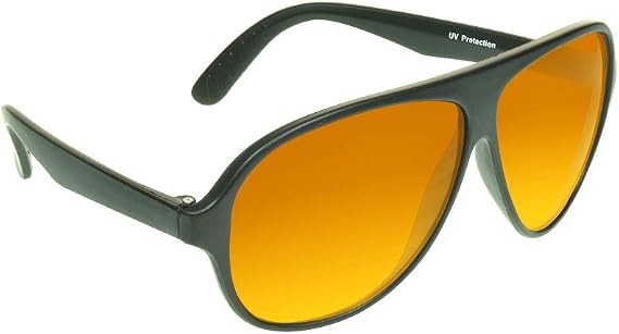 proSPORT Aviator Blue Blocking Sunglasses Classic Light-weight Plastic Teardrop Frame