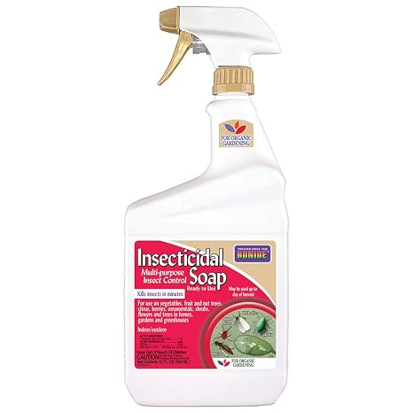 Bonide Insecticidal Soap, 32 oz Ready-to-Use Spray Multi-Purpose Insect Control for Organic Gardening Indoor and Outdoor | Multi-Purpose Insect Control, For Organic Gardening, Indoor and Outdoor Use