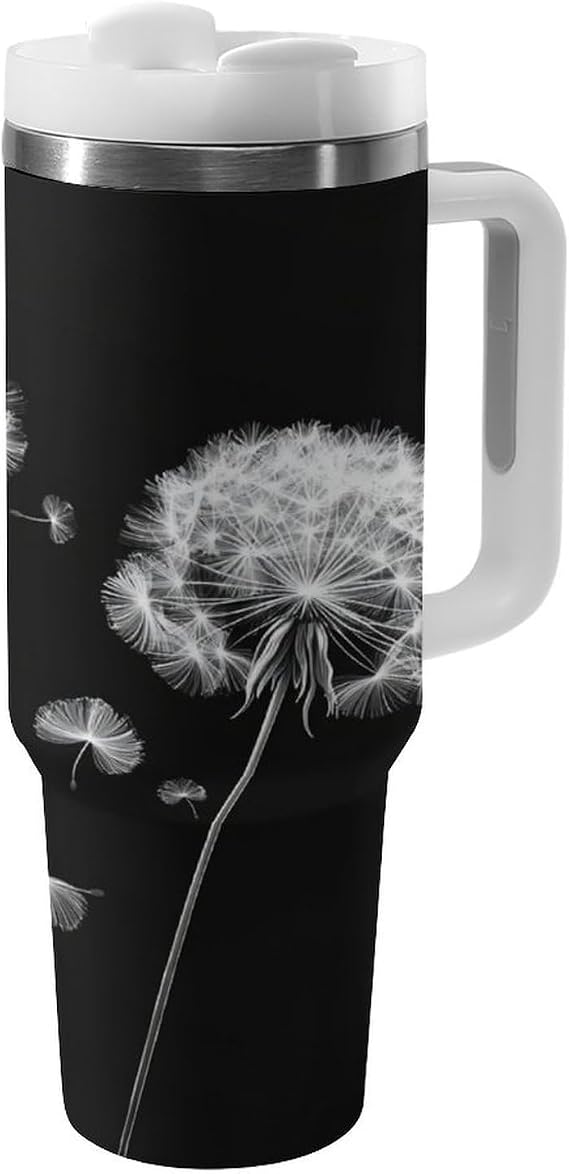 Turtle in Sea Tumbler Insulated Travel Coffee Mug Car Cup Stainless Steel with Lid Handle Straw 40OZ