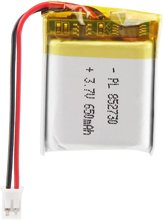 3.7V 650mAh Battery 852730 Lithium Polymer Ion Rechargeable Li-ion Li-Po Battery with 2P PH 2.0mm Pitch Connector