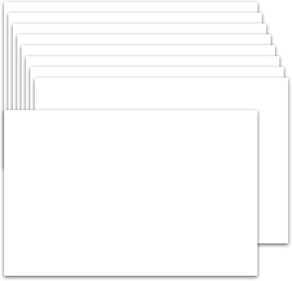 50 Pack 5x7 Cardstock Paper, 80lb White Cardstock for Printer, Wedding