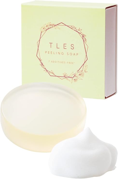 Peeling Soap, Face Wash, Hypoallergenic, For Shiny Skin, 90% Natural Ingredients, Hydroquinone, Niacinamide, Keratin, Blackheads, Dullness AHA 3.5%, Glycolate AHA 1.5% TLES