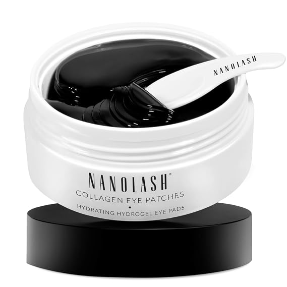 Nanolash Collagen Eye Patches 30 pairs hydrogel eye patches, under eye gel patches, hydrating eye patches, collagen eye mask