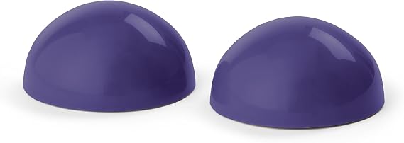 OPTP Half Balls (Pair) Smooth Half Ball Set, Purple, 3 1/6"DIA x 1 1/2"H