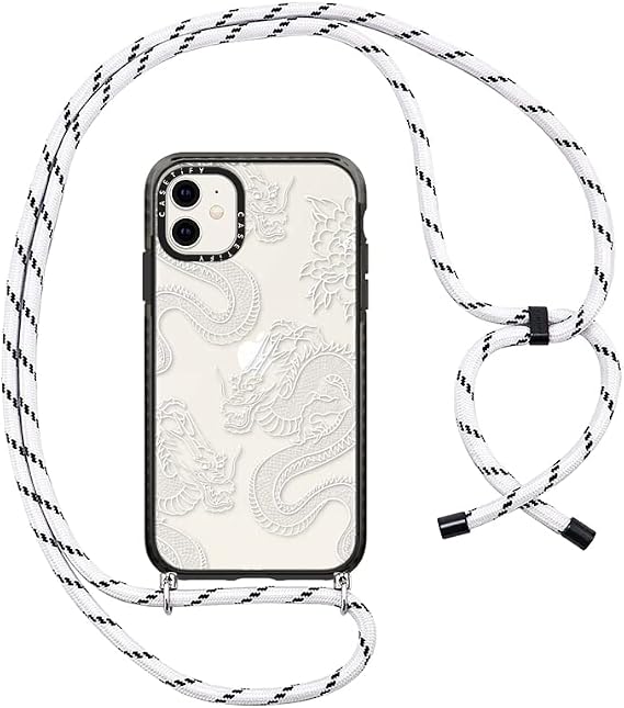 CASETiFY for iPhone 11 Case - Impact Crossbody Dragons