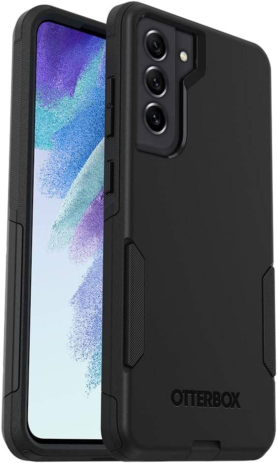 OtterBox Galaxy S21 FE 5G (Only) Commuter Series Case - Black, Slim & Tough, Pocket-Friendly, with Port Protection