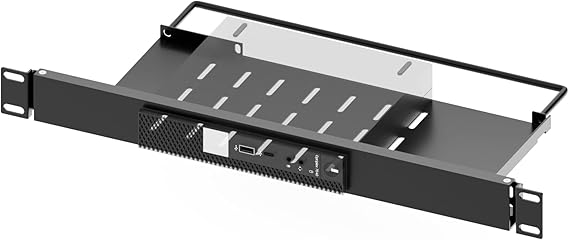 Mini Rack Mount for Dell OptiPlex Micro Form Factor Case | 1U Hinged Server Rack Shelf for 19-inch Cabinet or Rack