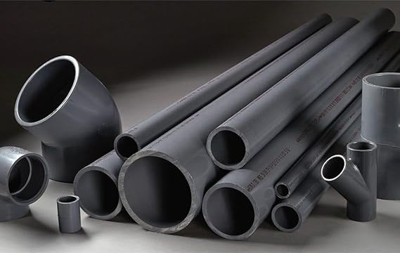 PVC Pipe Schedule 80 Grey 2-1/2 Inch Diameter & Length (1ft - 5ft) Versatile Solution for Drainage, Irrigation, and Light Pressure (5 Ft)