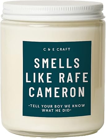 C&E Craft - Smells Like Rafe Cameron Soy Wax Candle - Mahogany Teakwood Scented - Outer Banks Themed Candle