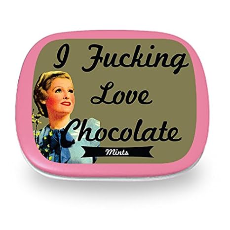I F*cking Love Chocolate Mints - Funny Valentines Day Gift - Chocolate Gifts for Friends - Stocking Stuffers for Friends Chocolate Lovers - Chocolate Breath Mints by Gears Out