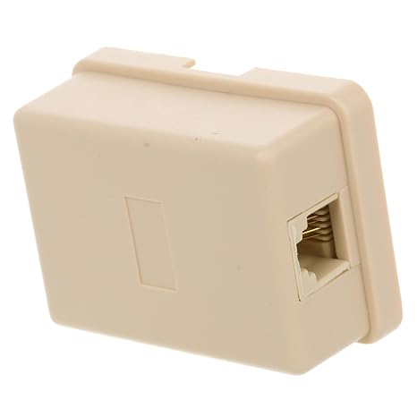 Phone Jack Splitter Pc Landline Junction Box Easy Installation Telephone Accessory Elegant Design Broad Compatibility for Home Office Stylish Functional Adapter