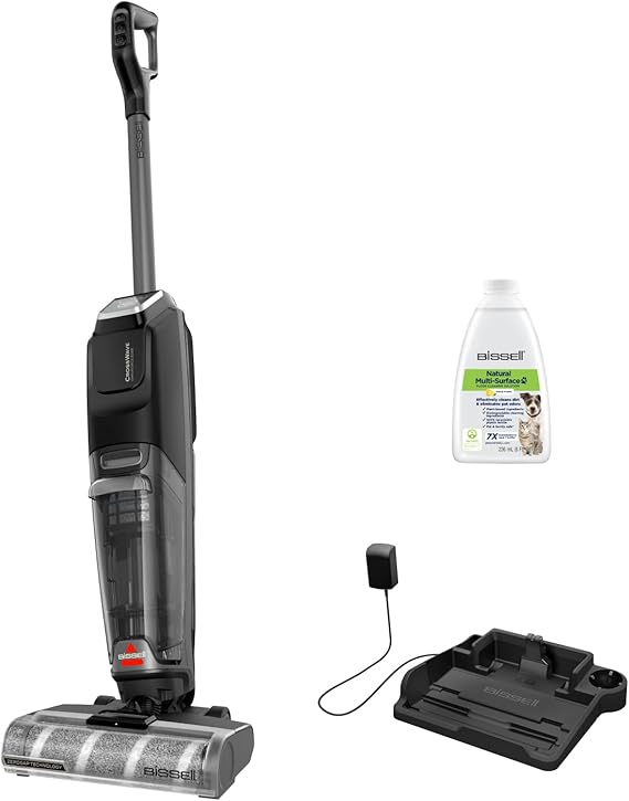 Bissell CrossWave OmniForce Edge Kabelloser Nass Trockensauger Saugen &amp; Wischen in Einem oder nur Saugen Modus Nasssauger mit ZeroGap-Technologie Waschsauger 240m² Mehrflächenreinigung 4017N