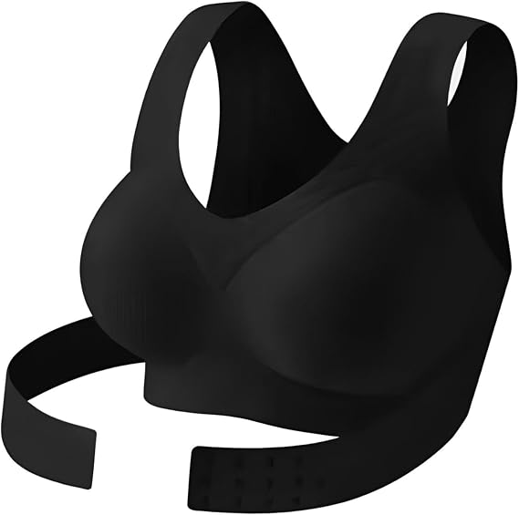 Posture Correcting Bra for Women Full Coverage Seamless Front Closure Cross-Back Anti Sagging Bras Breathable Shaping Adjustable Waist Support Posture Underwear