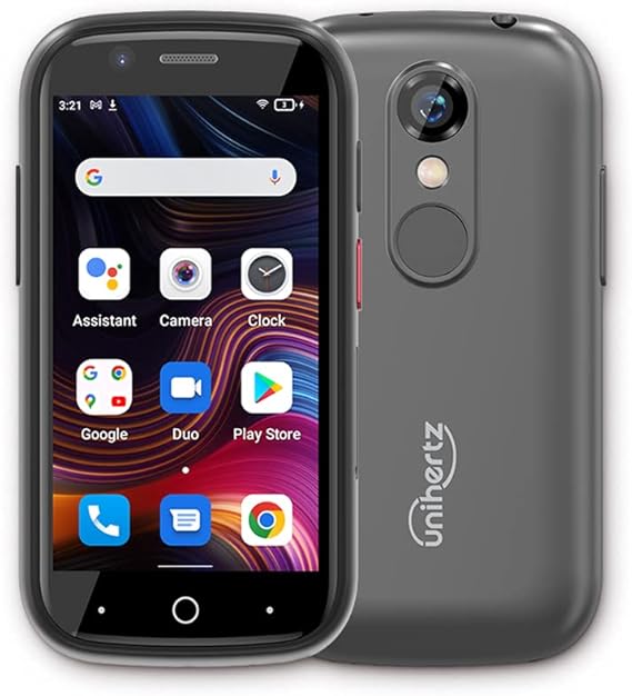 Unihertz Jelly 2E - World's Smallest 4G Smartphone, 110g Mini Phone, Cute and Portable, Android 12, 4GB RAM + 64GB ROM, Unlocked Smartphone and Mobile Phone