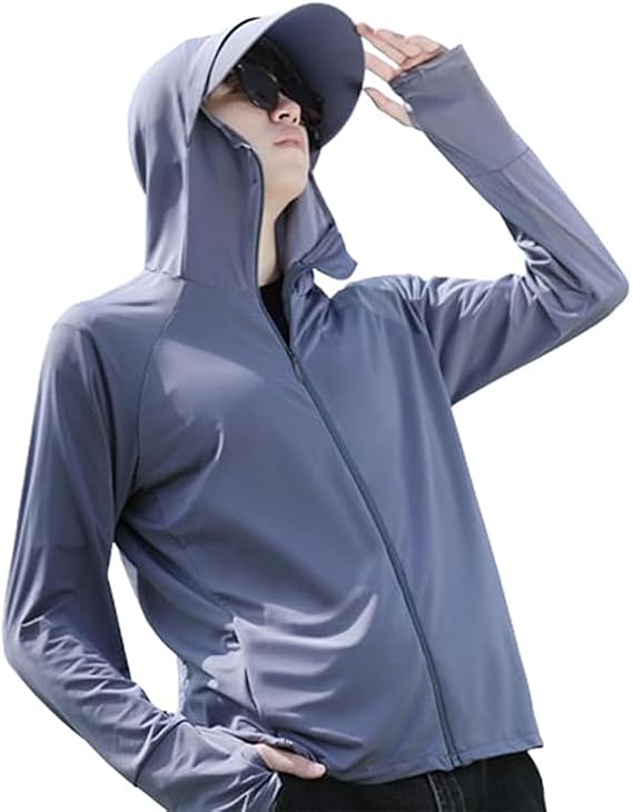 Mens Sun Protection Hoodie Jacket,UV Protection Clothing Sun Protection Hoodie,Sun Protection Outdoor
