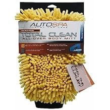 AutoSpa 45602AS Microfiber MAX Total Clean All Over Body Mitt , Yellow