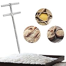 YJINGRUI Stainless Steel Grain Probe Sampler Slot Sampler Probe Thief Sampler Cement Fertilizer Sampler Solid Sampling Probe 40 inch 25MMx1.0m(3slots)