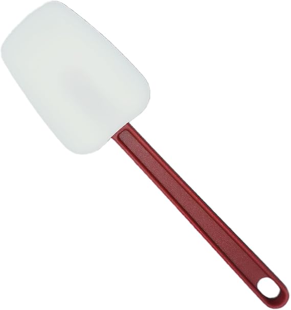 Silicone Spatula Spoon for Cooking, High Heat Resistant Rubber Spatula Commercial Heavy Duty Silicone Scraper with Handle for Kitchen Baking Cooking, Non Abrasive and Stain Resistant
