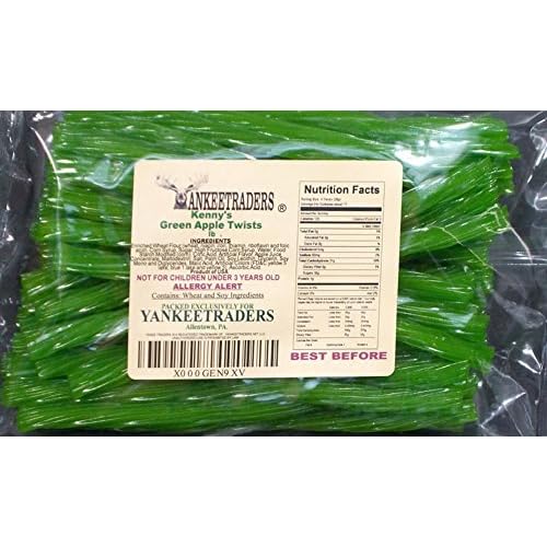 Green Apple Licorice Twists- 4 LBS