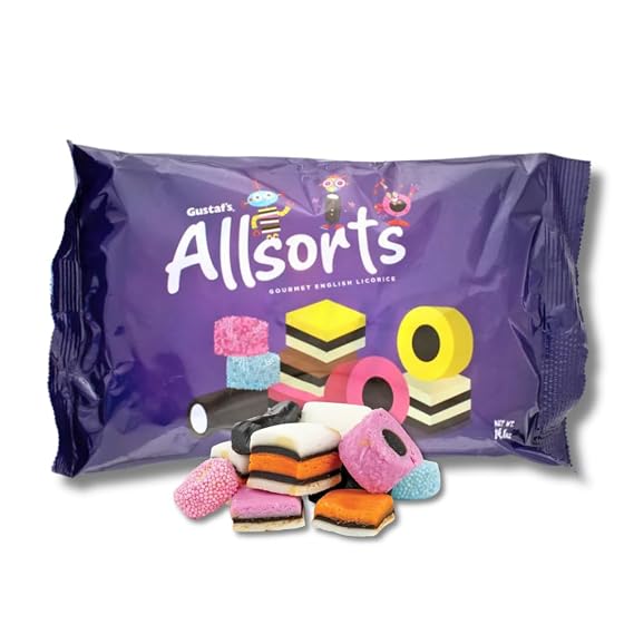 Allsorts Licorice Mix - Nonpareils, Coconut Rolls, Layered Pieces - 14.1 oz. Bag