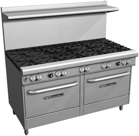 Southbend 4604DC 60" Ultimate Restaurant Gas Range w/ 5 Star-Saute Burners Front, 5 Standard Burners Rear, (1) Standard Oven & (1) Cabinet Base