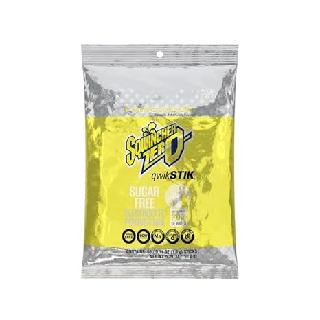 Qwik Stik, Sugar Free Drink Mix Powder, 20 oz Yield per .11 oz Pack, Lemonade, 50PK - 1 Each