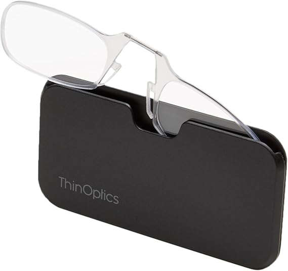 ThinOptics Reading Glasses and Universal Compact Case - Compact Foldable Reading Glasses