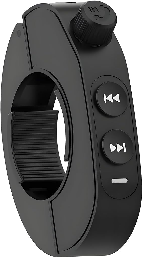 Wireless Bluetooth Media Controller,Motorcycle Handlebar Bluetooth Button,IP6 Riding Waterproof Controller,Steering Wheel Music Button,Compatible with Smart Phone Devices.for Bicycles, Motorcycles