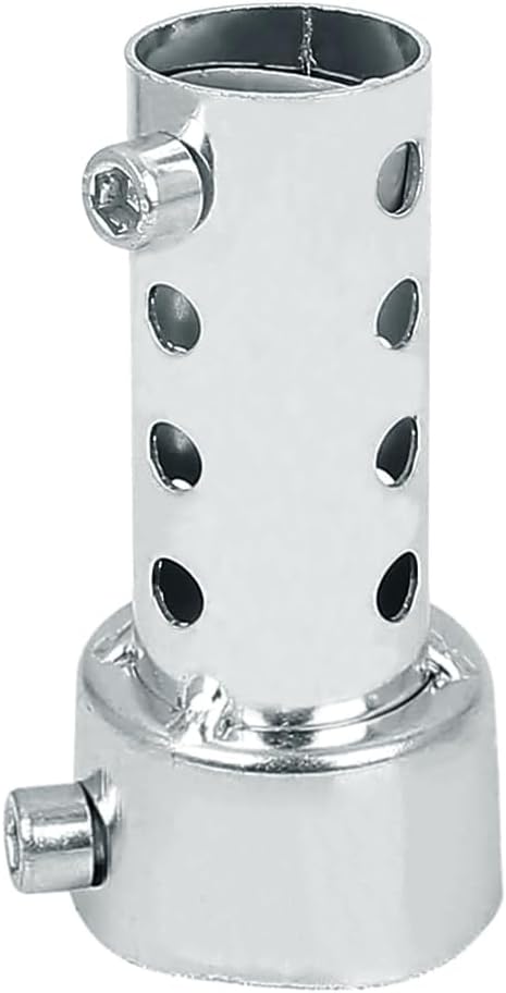 Larcele 48mm Universal Motorcycle Exhaust Silencer Adjustable Removable Motorcycle Exhaust Muffler XSQ-03 (Small, Silver)