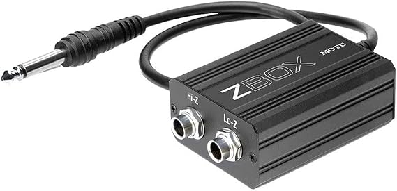 MOTU ZBOX Guitar Pickup Impedance Adapter - Blue