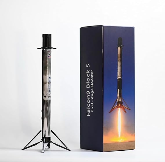 wltk SpaceX Falcon 9 Block 5 1/233 Diecast Rocket Model First Stage Booster 06