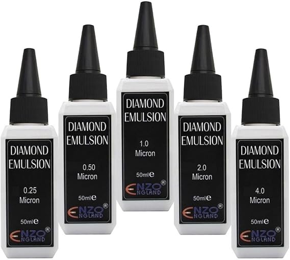 50ml Poly Diamond Emulsion Premium Quality Suspension Knife Sharpener Sharpening Honing Cutting Stropping Polishing 0.25, 0.50, 1.0, 2.0 & 4.0 (4.0 Micron)