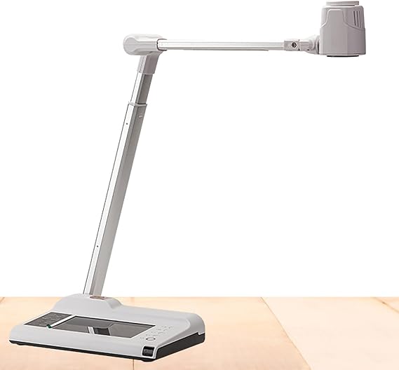 Document Camera, Document Scanner, 22x Pure Optical, 10x Digital, 7" High-Resolution LCD Monitor, for Live Demo, Web Conferencing, Remote Teaching, Distance Learning