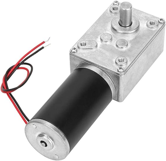 DC High Torsion Speed Reduce Electric Motor Reversible Gear Motor 8mm Shaft (12V 10RPM)