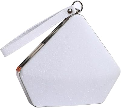 CORIOS Women Evening Bag Sequin Clutch Bag Bridal Wedding Purse Ladies Sparkly Handbag Glitter Pentagon Shoulder Bag
