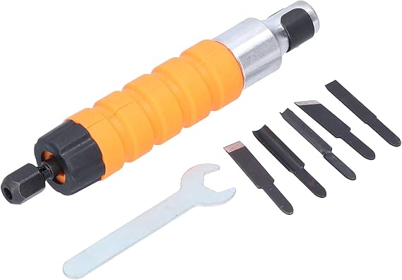 Nunafey Electric Chisel, Electric Carving Chisel Tool High-speed Vibration with Storage Box for Woodworking