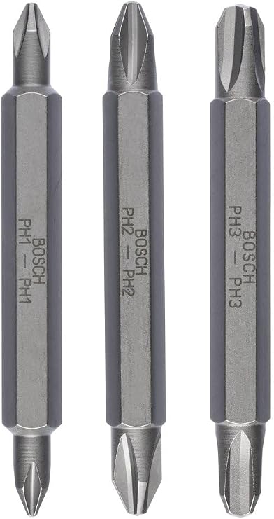 Bosch Professional Accessories Screwing Tip, Grey, 3 Pieces