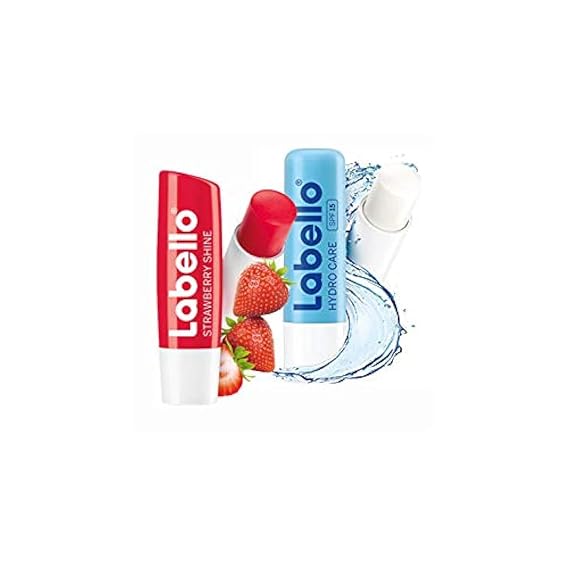 Labello- Strawberry Shine and Hydro Care 4 pack