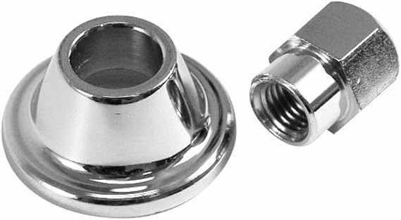 Chrome Alternator / Generator Nut & Spacer, 2-Piece Set