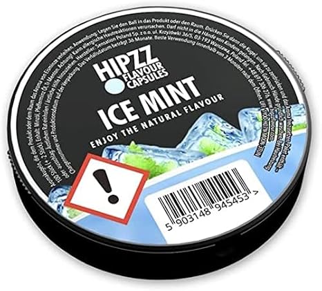Hipzz Aroma Capsules Menthol/Ice Mint Click Pods Capsules Flavour Balls (Ice Mint Pack of 200 Capsules)