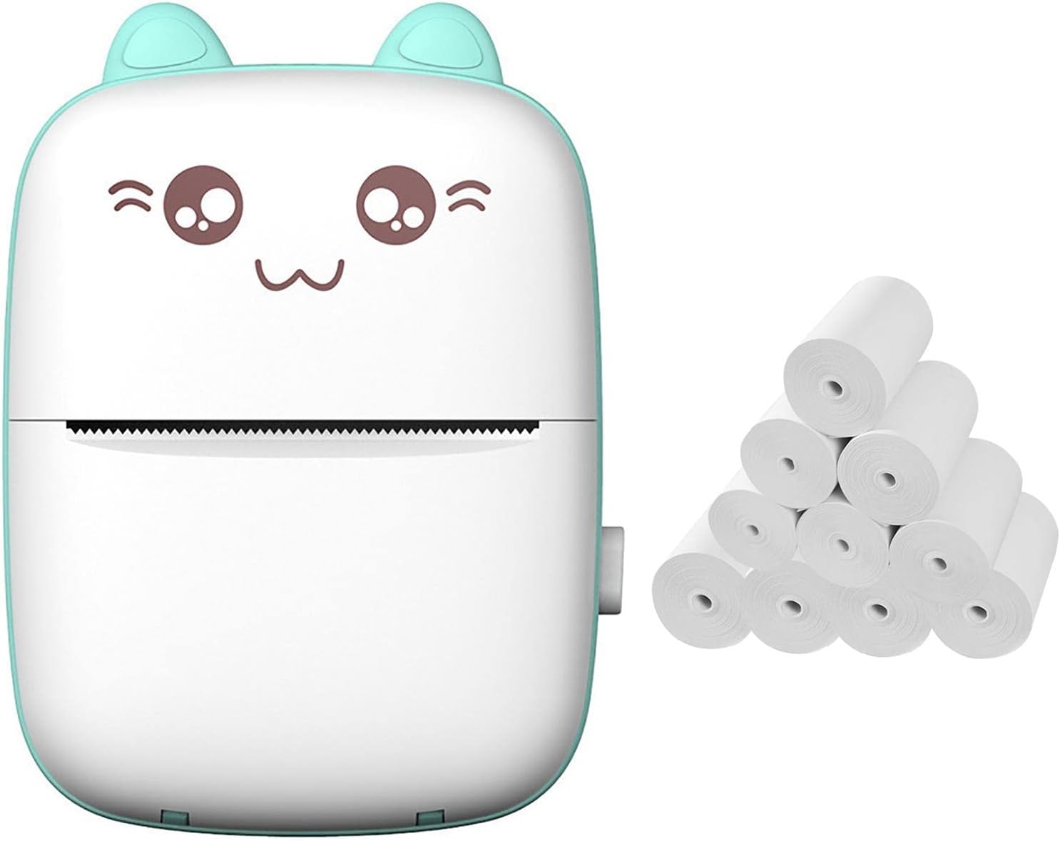 Wireless Mini Printer,Pocket Printer | Keibika Mini Wireless Portable Mobile Inkless Thermal Printer for Learning Support, Study Notes, Journal, Fun, Work, Computer Printer