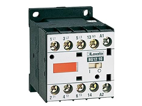 Lovato Electric 11BGF0901A02460 3 Pole Mini Contactor, BGF0901A, 24/60 Faston