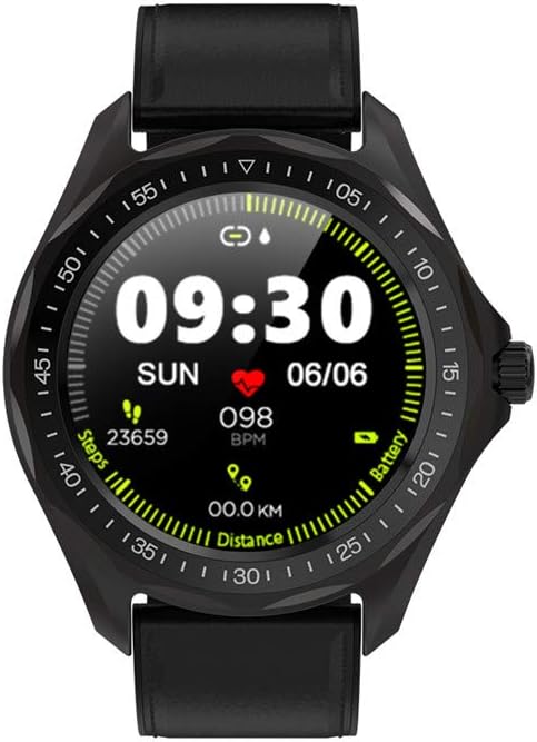Bluetooth smartwatch fitness tracker watch, lP68 waterproof, full touch, blood pressure heart rate monitor, pedometer, compatible with iOS and Android