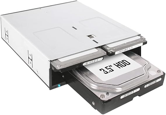 ICY DOCK 3 Bay 2 x 2.5 & 1 x 3.5 SATA HDD/SSD Hot Swap Backplane Docking Enclosure for 5.25 Bay | flexiDOCK MB095SP-B