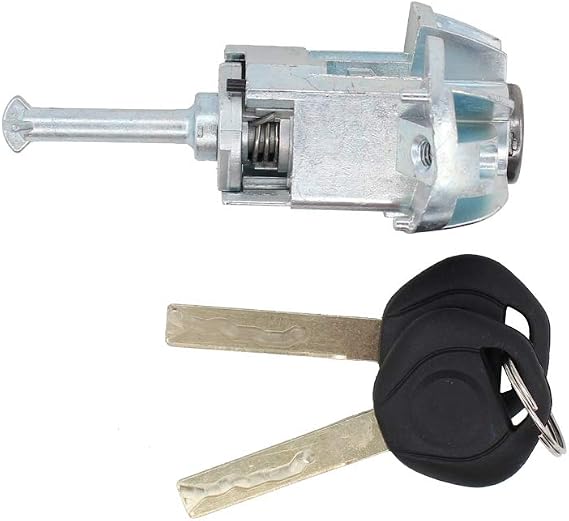 NewYall Front Left LH Driver Side Door Lock Cylinder Barrel w/ 2 Keys