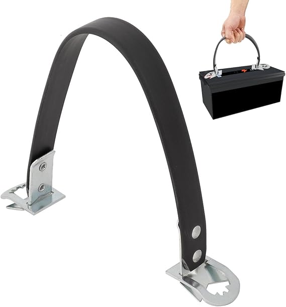 Car Auto Battery Carrier, Battery Strap, Lifter, Car Battery Bracket, Lifter Strap, Metal Heavy Duty Side Lift Strap Car Battery Carrier