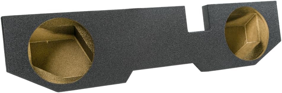 Atrend Bbox Dual 12 Inch Sprayliner Subwoofer Sealed Enclosure - Fits 2002 - 2018 Dodge Ram Quad Cab - Sprayliner Car Subwoofer Boxes & Enclosures - Subwoofer Box Audio Quality, Sound and Bass